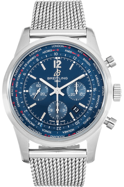 Transocean Chronograph Unitime Stainless Steel Automatic Transocean Chronograph Unitime Stainless Steel Automatic