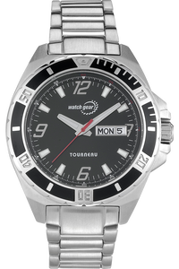 men's watch with gears showing