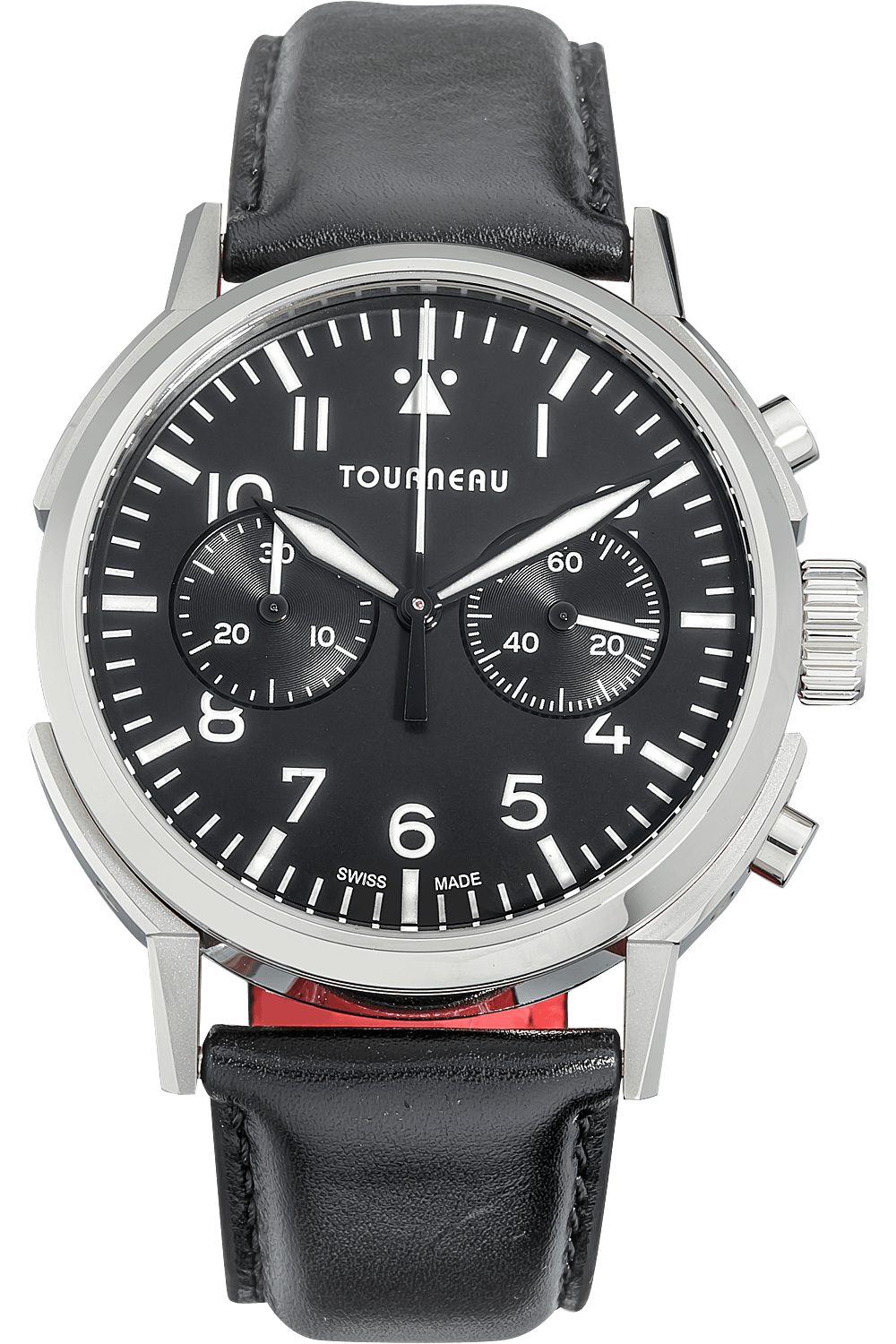 Tourneau TNY 40mm Chronograph Aviator in Stainless Steel (TNY0100023)