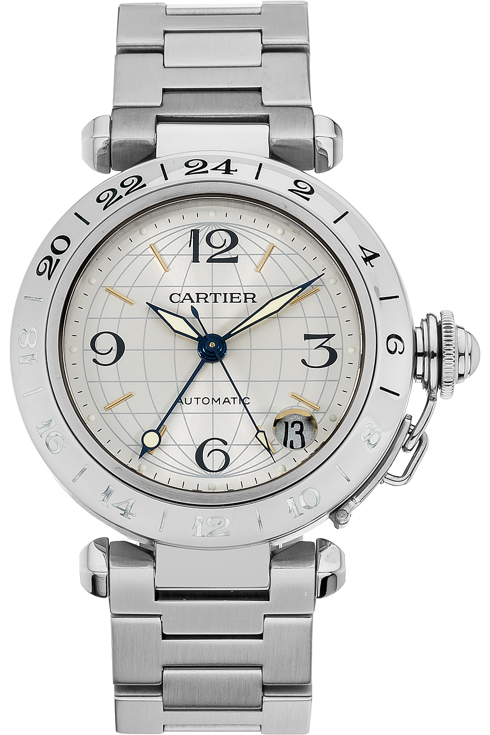 Pre-Owned Cartier Pasha C GMT Automatic (W31029M7)