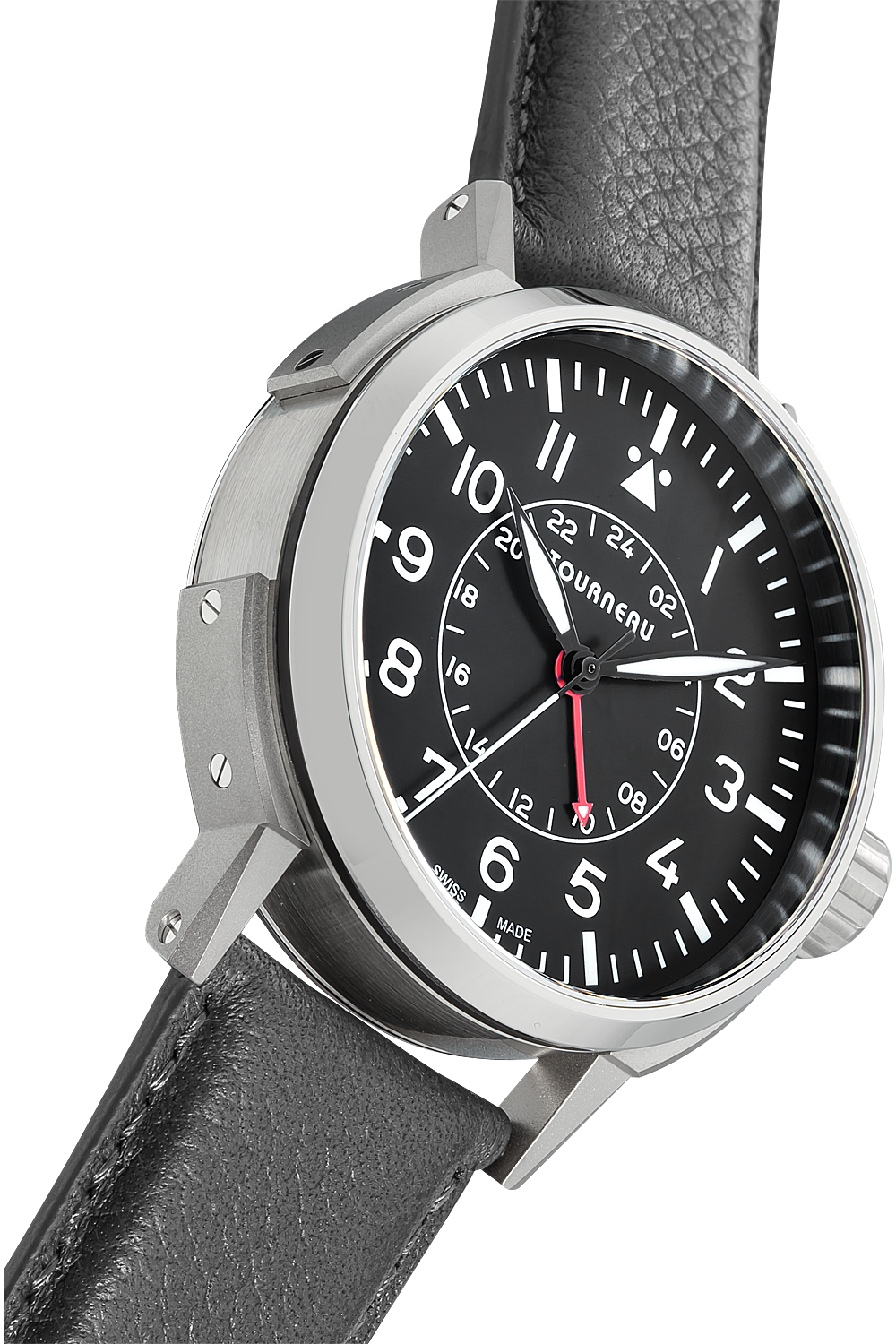 Tourneau TNY 44mm Aviator GMT in Stainless Steel (TNY0100026)