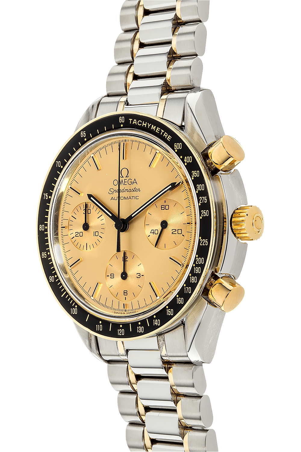 omega speedmaster gold and steel