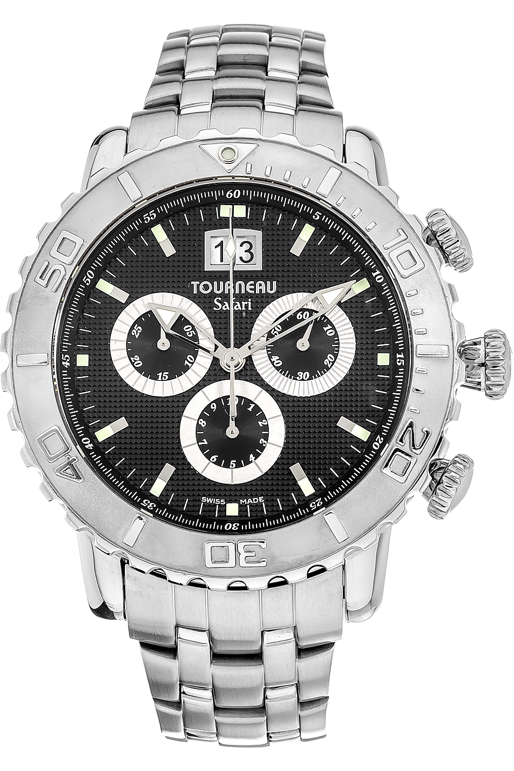 PreOwned Tourneau Safari Chronograph Quartz (32030BBLK)