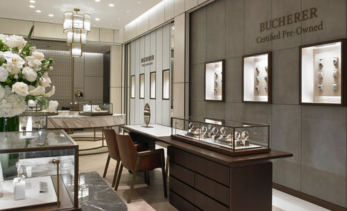The Certified Pre-owned section of the Tourneau | Bucherer boutique at Bal Harbour