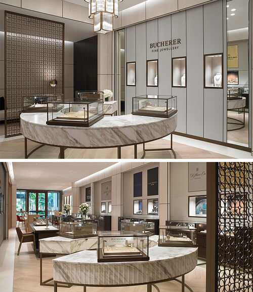 The Fine Jewellery section of the Tourneau | Bucherer boutique at Bal Harbour