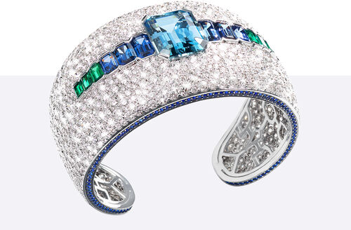 The High Aquamarine Cuff