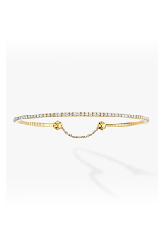 Skinny Bangle in Yellow Gold Size M