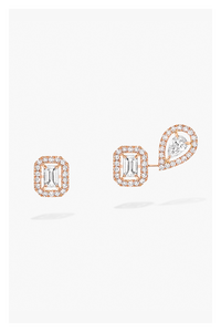 My Twin 1+2 Earrings in Pink Gold