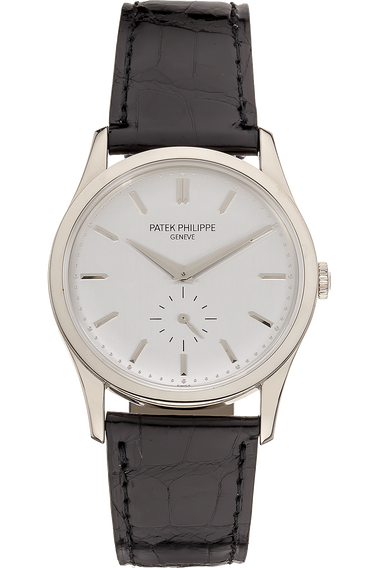 Pre Owned Patek Philippe Calatrava Reference 5196 White Gold Manual