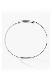 Move Noa Full Pavé SM Bangle in White Gold Size L