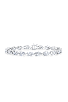 Pear Cut Riviere Bracelet 8.14 ct
