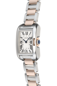 Tank Anglaise Rose Gold and Stainless Steel Quartz