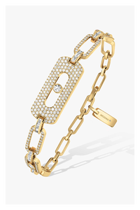 My Move Pavé Bracelet in Pink Gold