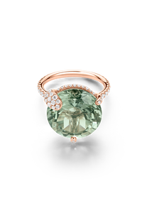 Peekaboo Prasiolite Ring