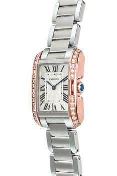 Tank Anglaise Rose Gold and Stainless Steel Quartz