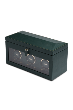 British Racing Triple Watch Winder with Storage