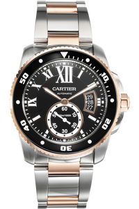 Calibre De Cartier Diver Rose Gold and Stainless Steel Automatic