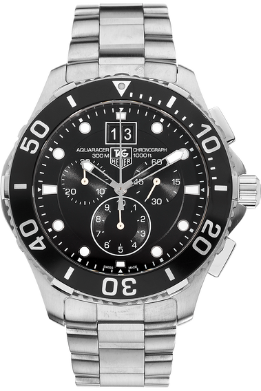 Aquaracer Big Date Chronograph Stainless Steel Quartz