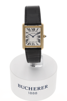 Tank Solo Yellow Gold and Stainless Steel Quartz