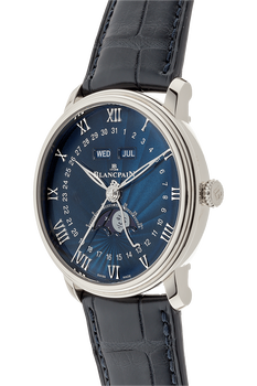 Villeret Complete Calendar Moonphase White Gold Automatic