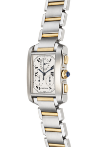 Tank Francaise Chronograph Yellow Gold and Stainless Steel Quartz