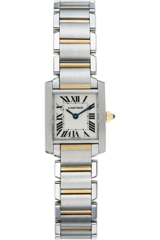Tank Francaise Yellow Gold and Stainless Steel Quartz