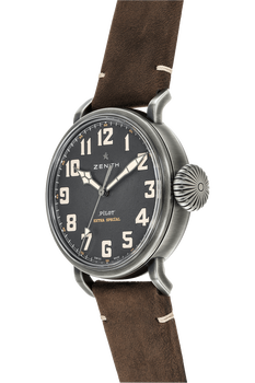 Pre Owned Zenith Pilot Type 20 Ton Up Stainless Steel Automatic