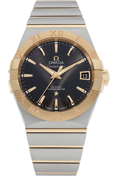 ●ONE BRILLIANT● EttaOB548Leopard 5009360785 Pre-Owned Omega Constellation Co-Axial Automatic