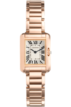 Tank Anglaise Rose Gold Quartz