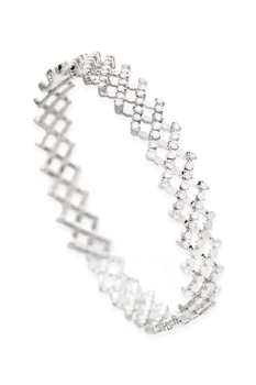 Serafino 7-row Ring Bracelet in White Gold