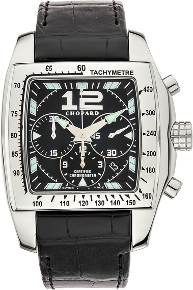Pre Owned Chopard Two O Ten Tycoon Chronograph Stainless Steel Automatic
