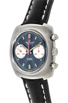 Incabloc Chronograph Circa 1960s Stainless Steel Manual
