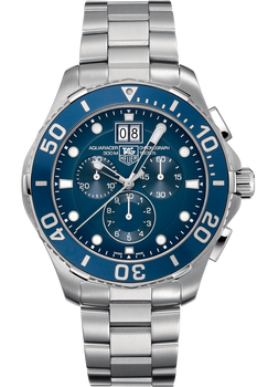 Aquaracer Quartz Chronograph with Blue Aluminum 43mm