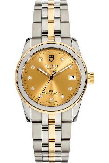 Glamour Date Yellow Gold and Stainless Steel Automatic