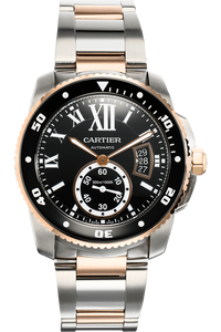 Calibre De Cartier Diver Rose Gold and Stainless Steel Automatic