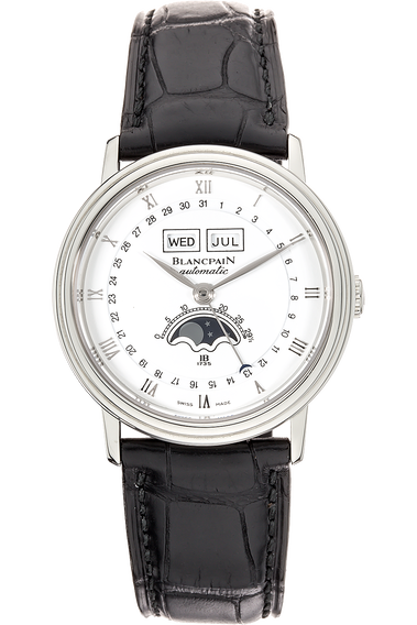 Villeret Complete Calendar Moonphase Stainless Steel Automatic