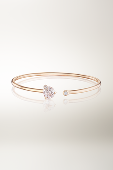 Peekaboo Morganite Bangle