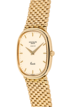 Ellipse Reference 3838 Circa 1980s Yellow Gold Quartz