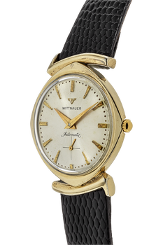 Vintage Circa 1950s Yellow Gold-Plated and Stainless Steel