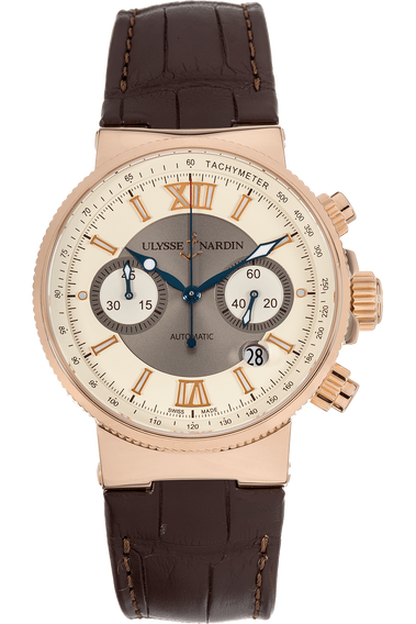 Maxi Marine Chronograph Rose Gold Automatic