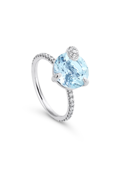 Peekaboo Aquamarine Ring