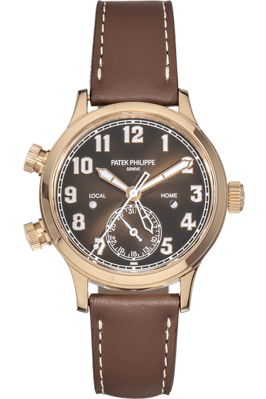 Calatrava Pilot Travel Time Reference 7234 Rose Gold Automatic