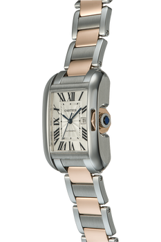 Tank Anglaise Rose Gold and Stainless Steel Automatic