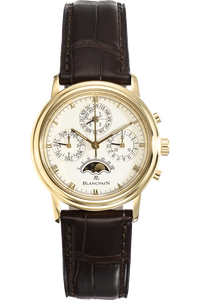 Villeret Perpetual Calendar Chronograph Yellow Gold Automatic