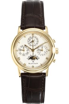 Villeret Perpetual Calendar Chronograph Yellow Gold Automatic