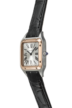Santos-Dumont Rose Gold and Stainless Steel Quartz