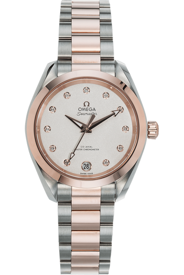 Aqua Terra Master Co-Axial Rose Gold and Stainless Steel Automatic