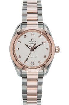 Aqua Terra Master Co-Axial Rose Gold and Stainless Steel Automatic