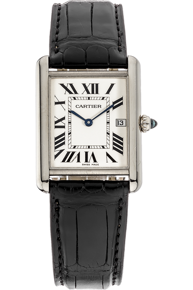 Tank Louis White Gold Quartz