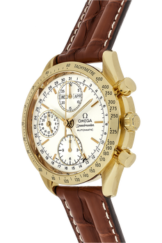 Omega speedmaster triple date gold top